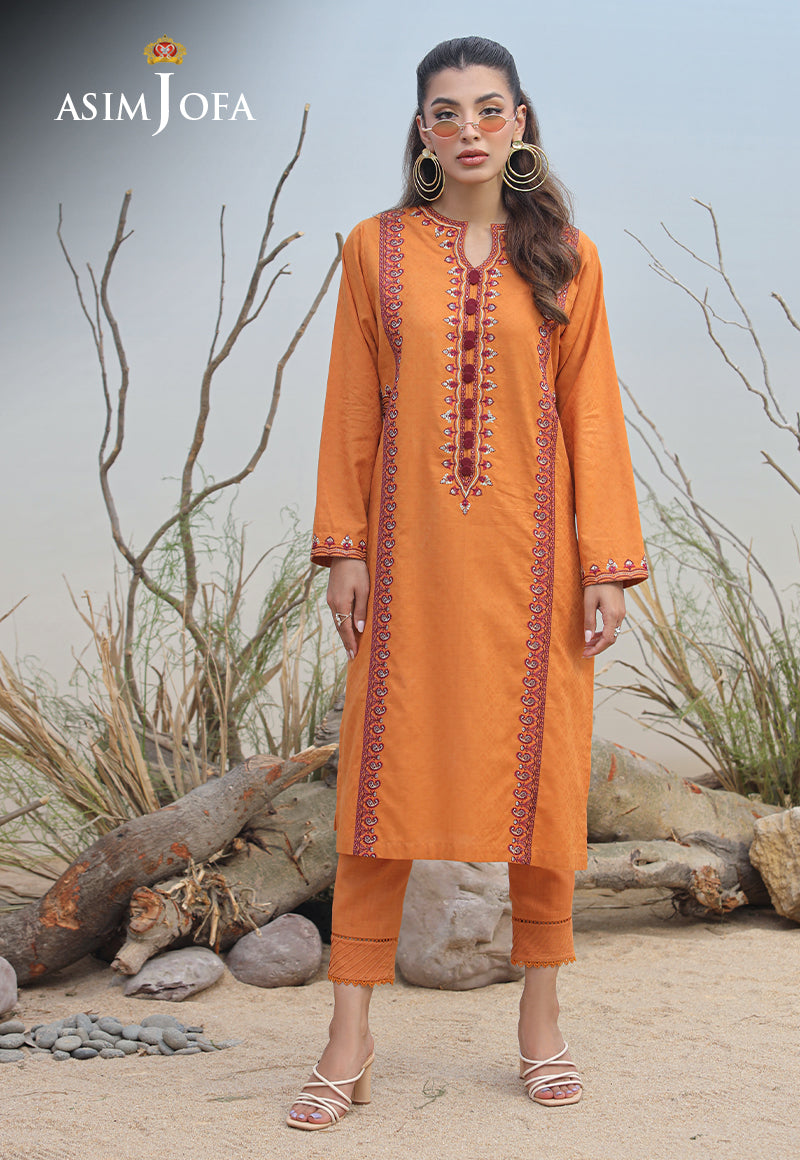 Asim Jofa Wardrobe Solution '23 Ajws-02 (1-Pc) Embroidered Self Jacquard 1 Pc