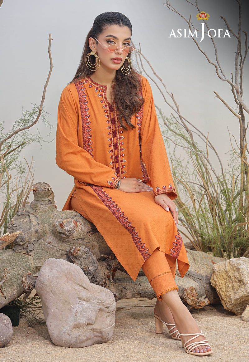 Asim Jofa Wardrobe Solution '23 Ajws-02 (1-Pc) Embroidered Self Jacquard 1 Pc