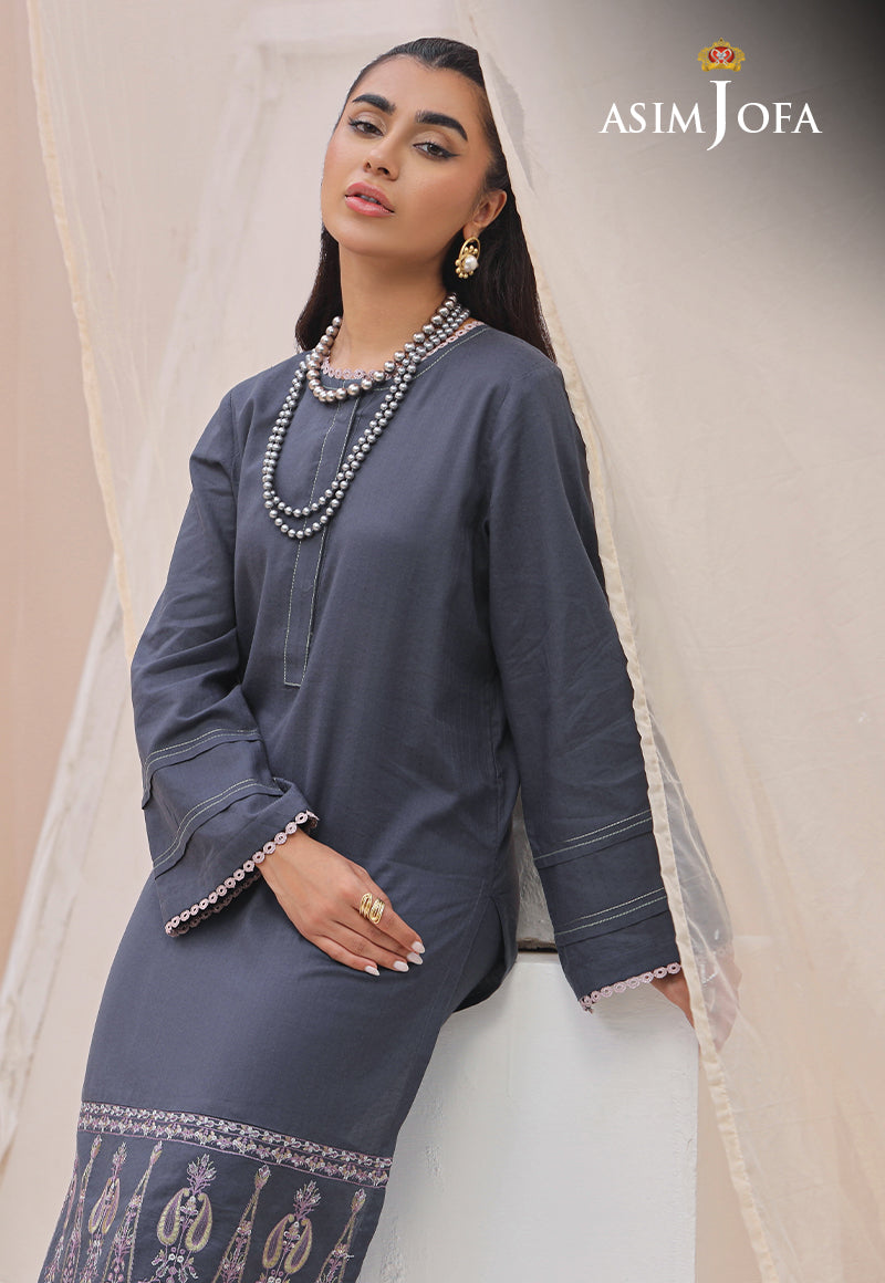 Asim Jofa Wardrobe Solution '23 Ajws-08 (1-Pc) Embroidered Self Jacquard 1 Pc