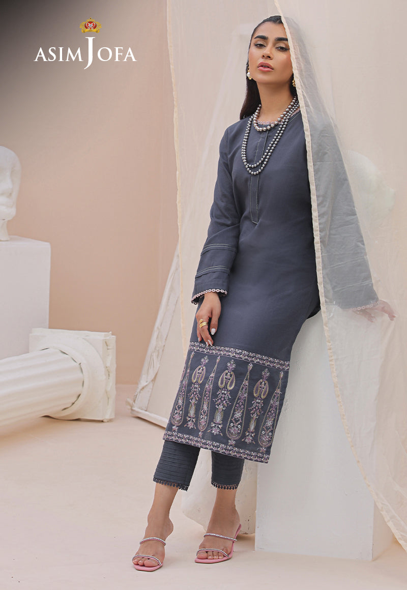 Asim Jofa Wardrobe Solution '23 Ajws-08 (1-Pc) Embroidered Self Jacquard 1 Pc