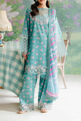 Afrozeh The Floral Charm Unstitched 3 Piece Lawn Collection'2024-AL-02-Erasmus
