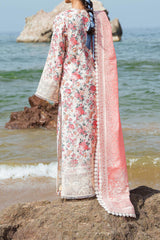 Summer Together By Afrozeh Unstitched 3 Piece Lawnkari Vol-02 Suit-AL-02-Gardenia