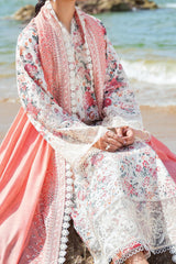 Summer Together By Afrozeh Unstitched 3 Piece Lawnkari Vol-02 Suit-AL-02-Gardenia