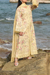 Summer Together By Afrozeh Unstitched 3 Piece Lawnkari Vol-02 Suit-AL-03-Aspen
