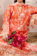 Malina By Afrozeh Unstitched 3 Piece Emb Digital Printed Lawn Suit-AL-05-Azlin
