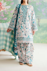 Afrozeh The Floral Charm Unstitched 3 Piece Lawn Collection'2024-AL-05-Cashmere
