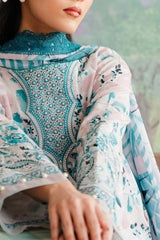 Afrozeh The Floral Charm Unstitched 3 Piece Lawn Collection'2024-AL-05-Cashmere