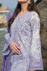 Summer Together By Afrozeh Unstitched 3 Piece Lawnkari Vol-02 Suit-AL-05-Wisteria