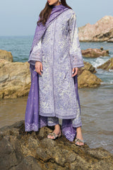 Summer Together By Afrozeh Unstitched 3 Piece Lawnkari Vol-02 Suit-AL-05-Wisteria