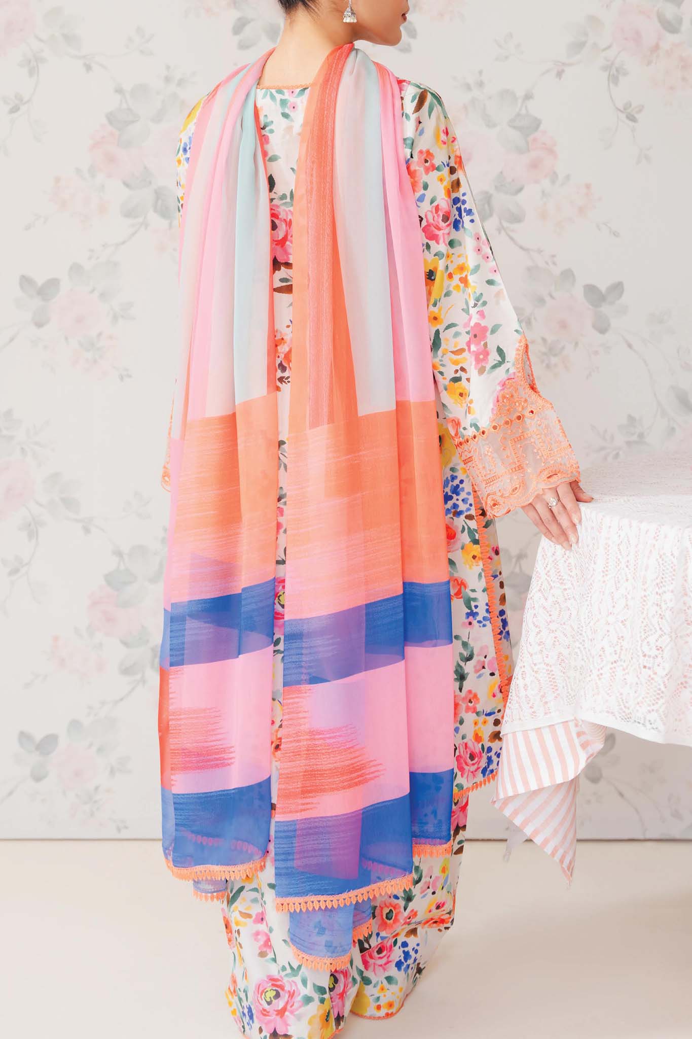Afrozeh The Floral Charm Unstitched 3 Piece Lawn Collection'2024-AL-06-Sundance