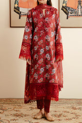 Malina By Afrozeh Unstitched 3 Piece Emb Digital Printed Lawn Suit-AL-08-Karis
