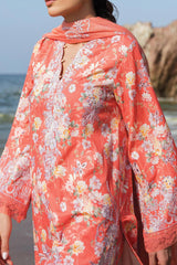 Summer Together By Afrozeh Unstitched 3 Piece Lawnkari Vol-02 Suit-AL-09-Jasmine