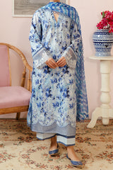 Malina By Afrozeh Unstitched 3 Piece Emb Digital Printed Lawn Suit-AL-10-Merial