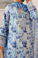 Malina By Afrozeh Unstitched 3 Piece Emb Digital Printed Lawn Suit-AL-10-Merial