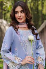 The Silent Pine Tale | Afsanah By Ramsha Unstitched 3 Piece Summer Suit-AL-103