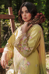 The Silent Pine Tale | Afsanah By Ramsha Unstitched 3 Piece Summer Suit-AL-106