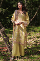 The Silent Pine Tale | Afsanah By Ramsha Unstitched 3 Piece Summer Suit-AL-106
