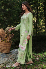 The Silent Pine Tale | Afsanah By Ramsha Unstitched 3 Piece Summer Suit-AL-107