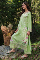 The Silent Pine Tale | Afsanah By Ramsha Unstitched 3 Piece Summer Suit-AL-107