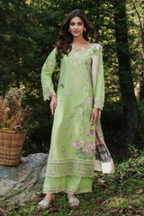 The Silent Pine Tale | Afsanah By Ramsha Unstitched 3 Piece Summer Suit-AL-107