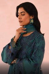 Floral Charm By Afrozeh Unstitched 3 Piece Lawn Collection-AL-V5-03-Acacia