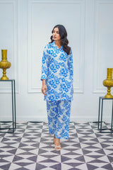 Suitsu Stitched Co Ords Collection-Blue Serenity