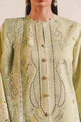 Afrozeh Unstitched 3 Piece Festive Emb Chikankari Lawn Collection'2024-ALV-02-Kelly