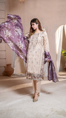 Dressline 3 Piece Ready-To-Wear Emb Banadora Lawn Stitched Collection