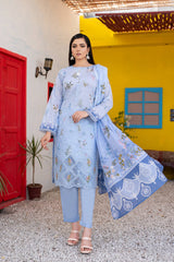 Dressline UnStitched 3 Piece Premium Chikankari & Cutwork Emb Digital Printed Lawn Collection