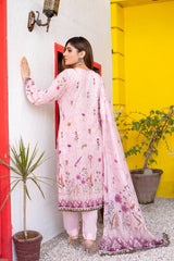 Dressline UnStitched 3 Piece Premium Chikankari & Cutwork Emb Digital Printed Lawn Collection
