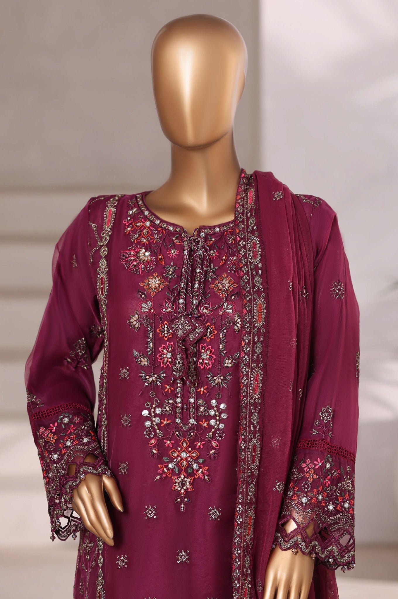 Mahpara by Sada Bahar Stitched 3 Piece Festive Formals Vol-18 Collection'2025-AQ-25-Falsa