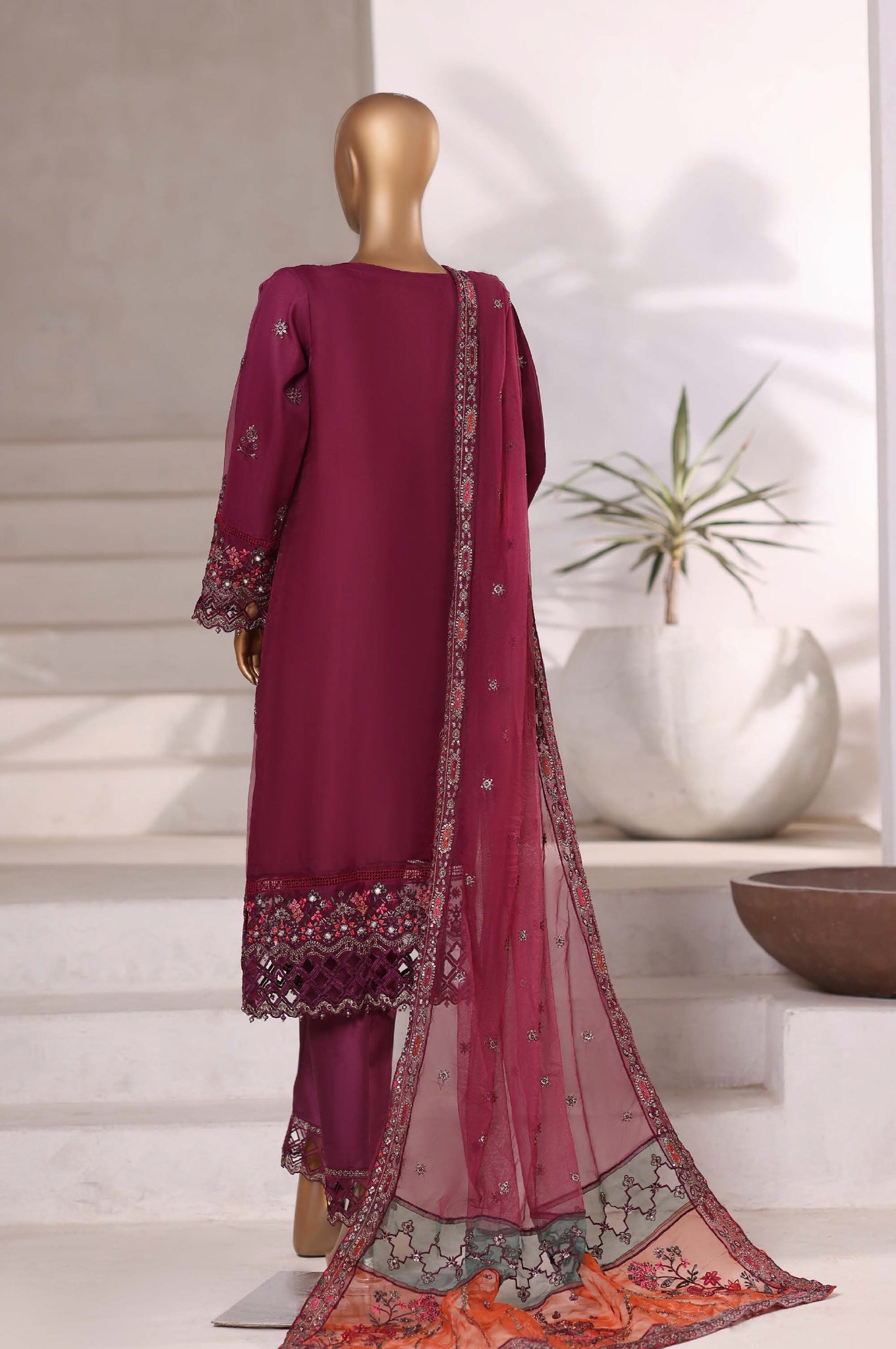 Mahpara by Sada Bahar Stitched 3 Piece Festive Formals Vol-18 Collection'2025-AQ-25-Falsa