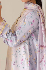Qprints By Qalamkar Unstitched 3 Piece Printed Lawn Suit-AR-06-Orane