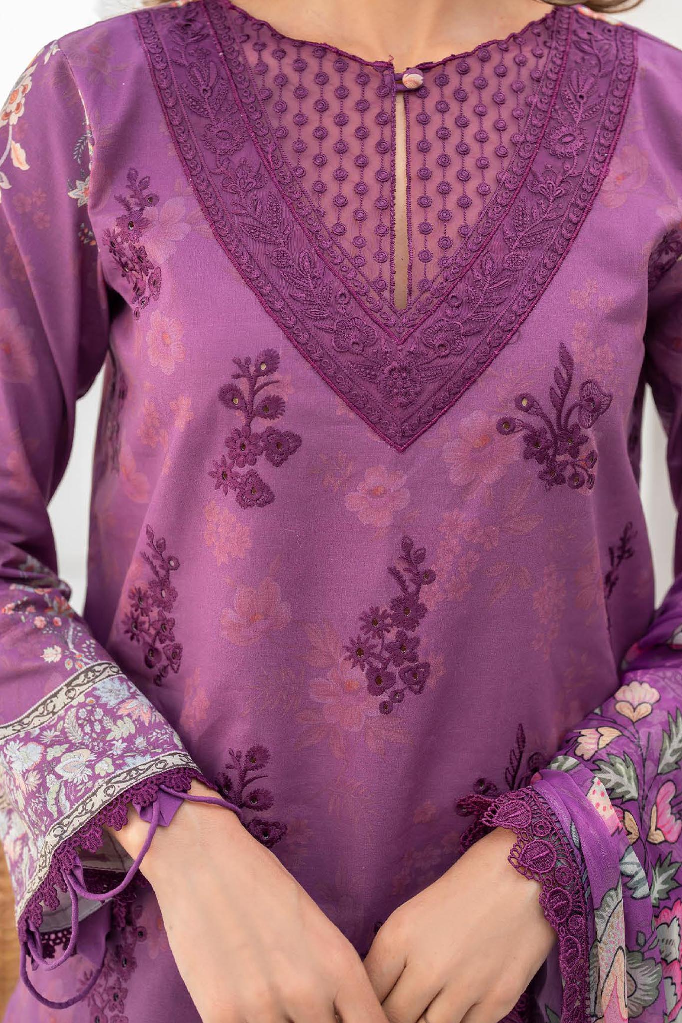 Shezlin By Aabyaan Unstitched 3 Piece Chikankari Ramadan Edit Collection'2024-AR-09-Azka