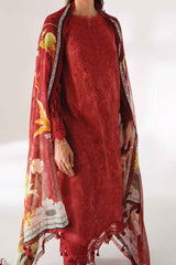 Qprints By Qalamkar Unstitched 3 Piece Printed Lawn Suit-AR-09-Renee