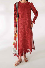 Qprints By Qalamkar Unstitched 3 Piece Printed Lawn Suit-AR-09-Renee