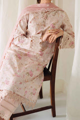 Qprints By Qalamkar Unstitched 3 Piece Printed Lawn Suit-AR-10-Helene