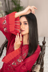 Parya by Tawakkal Semi Stitched 3 Piece Lawn Suit-AS-011