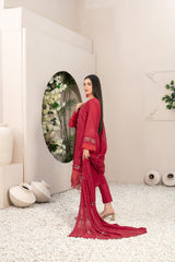 Parya by Tawakkal Semi Stitched 3 Piece Lawn Suit-AS-011
