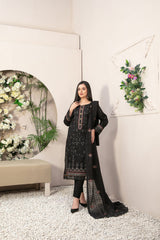 Parya by Tawakkal Semi Stitched 3 Piece Lawn Suit-AS-013