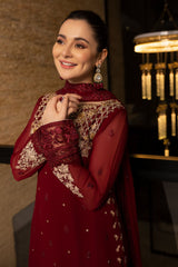 Azure Hand Embellished Unstitched 3 Piece Luxe Eid Suit-AS-111