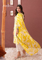 Asim Jofa Outfit Of The Day Ajod-20 Printed Cotton Silk 2 Pcs