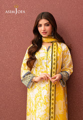 Asim Jofa Outfit Of The Day Ajod-20 Printed Cotton Silk 2 Pcs