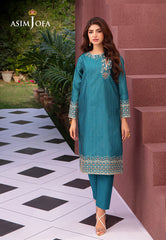 Asim Jofa Outfit Of The Day Ajod-15 Embroidered Yarn Dyed Kantha 2 Pcs