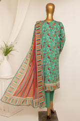Bana Dora By HZ Unstitched 3 Piece Viscose Winter Suit-AVP-1101