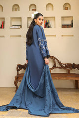 Sahar Unstitched 3 Piece Emb Khaddar Winter Collection'2025-AW2-25-05-Azure Ash