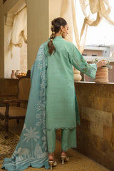Sahar Unstitched 3 Piece Emb Khaddar Winter Collection'2025-AW2-25-06-Ocean Opal