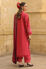Sahar Unstitched 3 Piece Emb Khaddar Winter Collection'2025-AW2-25-07-Vermilion Glow