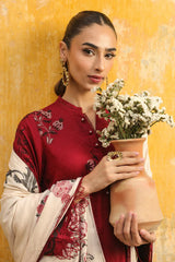 Sahar Unstitched 3 Piece Dyed Jacquard Winter Collection'2025-AW2-25-08-Eternal Rose