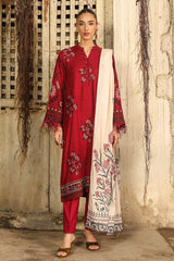 Sahar Unstitched 3 Piece Dyed Jacquard Winter Collection'2025-AW2-25-08-Eternal Rose